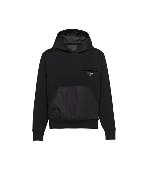 prada nylon sweatsuit|Prada nylon wrap hoodie.